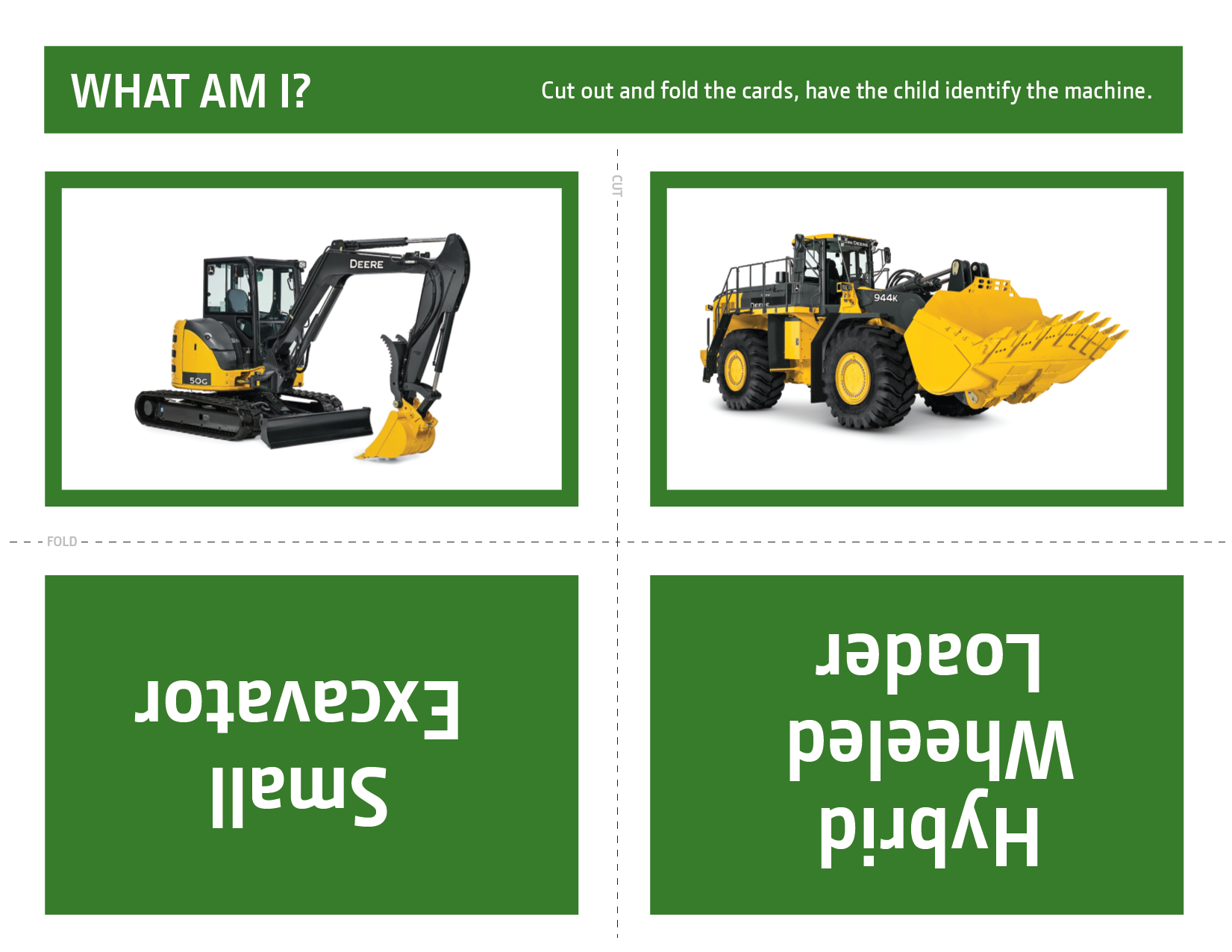 John Deere What Am I? Activity 1